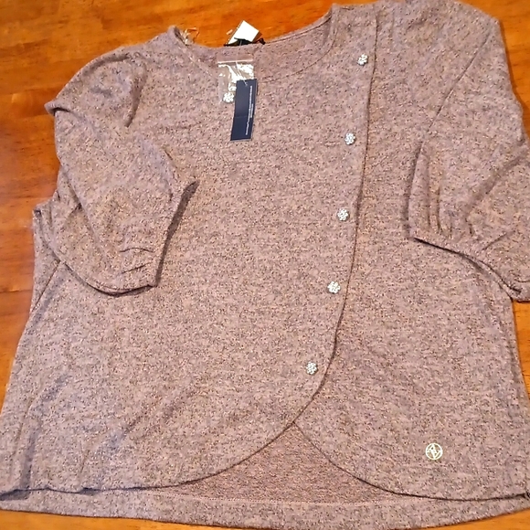 Adrienne Vittadini Tops - NWT Adrienne Vittadini|very soft 3/4 sleeve tops women's plus sz 3X color lilac